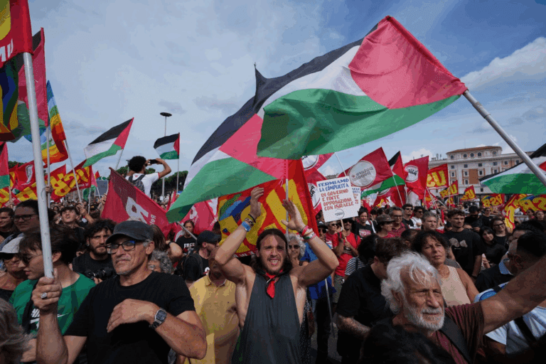 意大利工人罷工聲援加沙：全國交通受阻，抗議升級