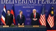 特朗普親臨見證！泰國柬埔寨停火協議背後的美國影響力