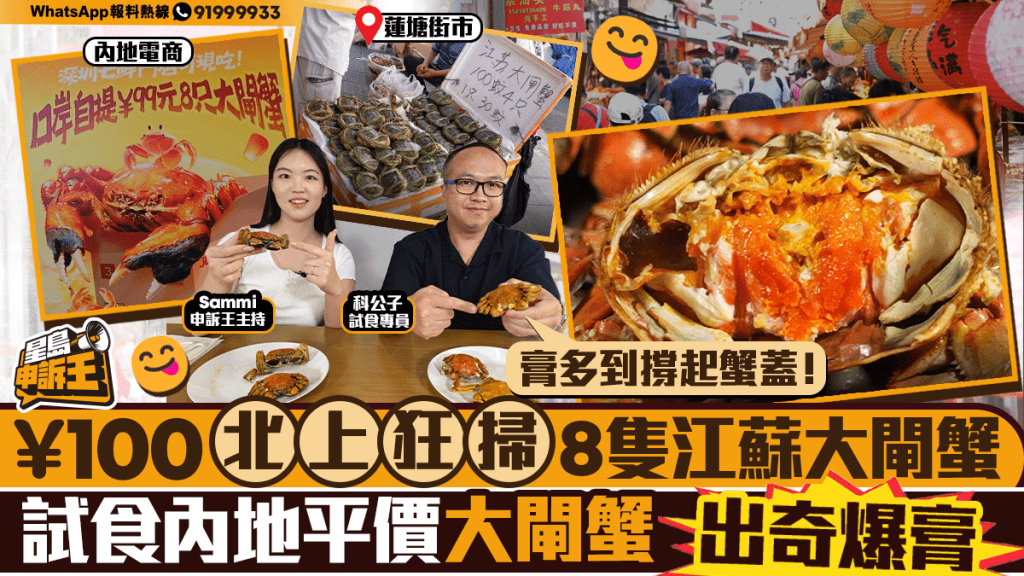 直擊！0掃8隻江蘇大閘蟹，北上試食平價蟹竟有驚喜？