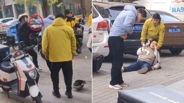 石家莊美團外賣員疑因薪資糾紛，怒斬站長！兩人重傷